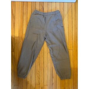 TNA Sweatfleece Lagree West Cozy Fleece MegaFit Joggers Taupe Size S